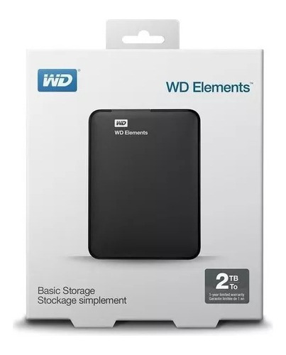 Disco Rigido Externo Wd Western Digital Elements 2tb Usb 3.0