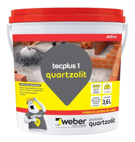 Impermeabilizante Tecplus 3,6l Quartzolit