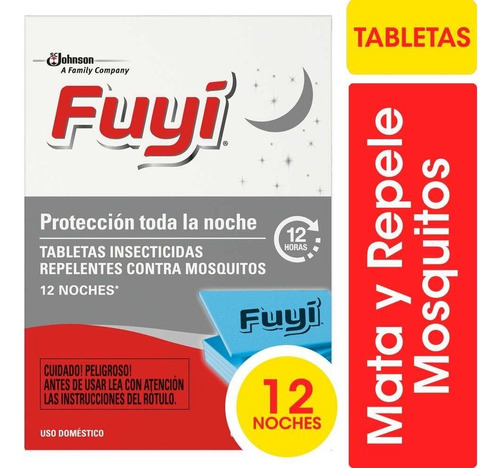 Fuyi Repuesto Tabletas Repelente Mosquitos X 12 Unidades