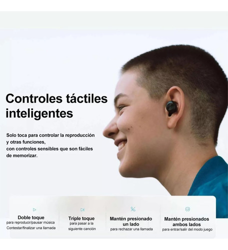 Auriculares Bluetooth Realme Dizo Gopods D Blancos Blanco