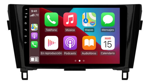 Radio Android Nissan Qashqai 4/64gb Carplay Inalámbrico Aa