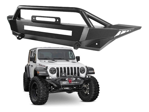 Defensa Bumper De Acero Roca Base Winch Jeep Jl 2018-2024
