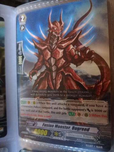 Fusion Monster, Bugreed Carta Vanguard