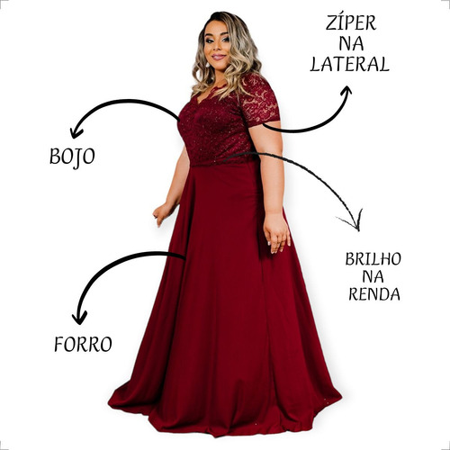 Vestidos Femininos Evangelicos Plus Size Bege Nude Madrinha