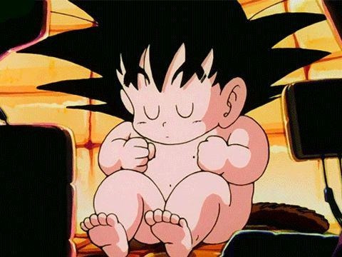 Dragon Ball Z Goku Bebe Con Cola Sayayin Durmiendo Kakaroto