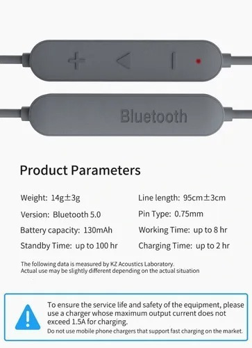 Imagen 7 de 7 de Modulo Bluetooth Kz Cable Adaptador Aptx Entrada C Zsn Pro X