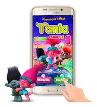 Comprar Invitación Interactiva Poppy, Trolls Mapa Y Confirmar Poppy Trolls