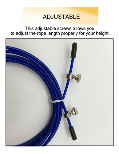 Tornillos Ajustables + Extremos De Cables De Cuerda De Salto