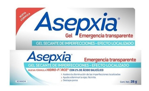 Asepxia Emergencia Transparente Spot 28grs