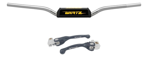 Manubrio Wr5 Plata + Manija Negra Yamaha Ttr 230 10-19 Wirtz