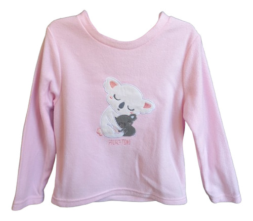 Conjunto Pijama 2 Piezas Polar Buzo + Pantalon Nena 6 Años