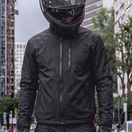 Oferta: Jaqueta Motoqueiro Impermeável Masculina Com Bolso Style Box - Tubarão Digital