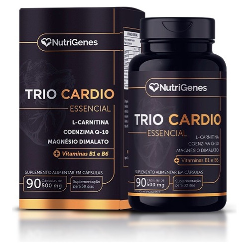 Trio Cardio Magnésio Coenzima Q10 L-carnitina - Nutrigenes