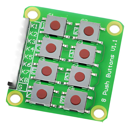Microinterruptor Para Arduino, 2x4, C07-14, Boton 2 Unidades