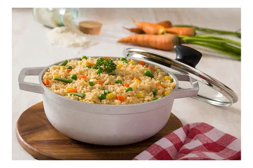 Caldero Imusa Con Tapa De Vidrio 20 Cm