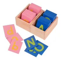 Comprar Letras De Lija En Mayúsculas Y Minúsculas Material De Aprend