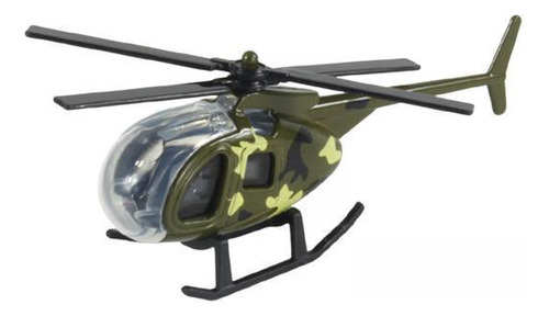 6 Helicóptero De Aleación Fundido A Escala 1/64, 6 Piezas