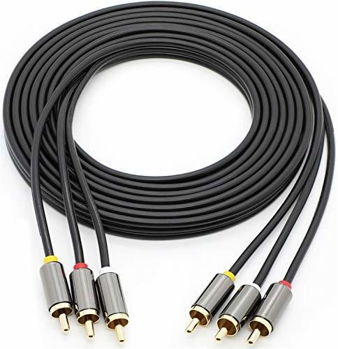 Cables Rca - 3rca To 3rca Cable Compoite Av Dvd 3 Rca Male T