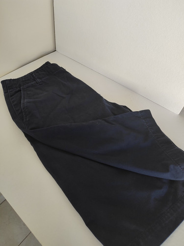 Pantalón Bermuda Gabar Usado Azul Marino Gap Talle 16 Años