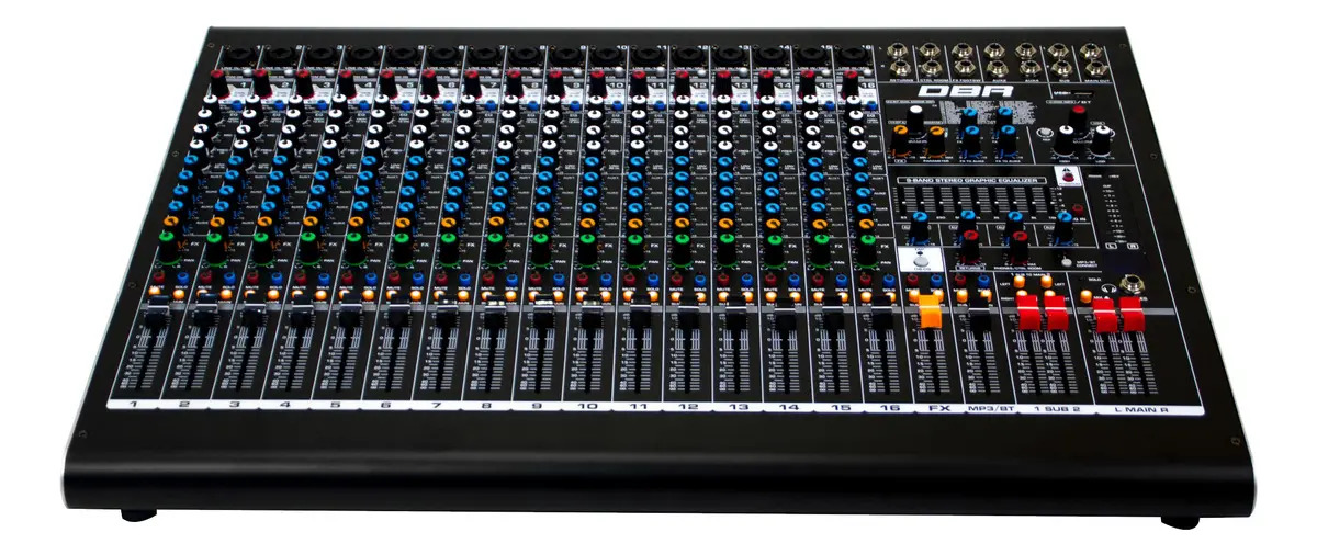 Mesa De Som Dbr Dm16 Usb 16 Canais Bluetooth