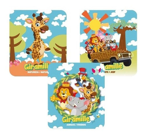 Imagem 2 de 2 de Brinquedo Quebra Cabeca Puzzle Progressivo Bilingue Giramile