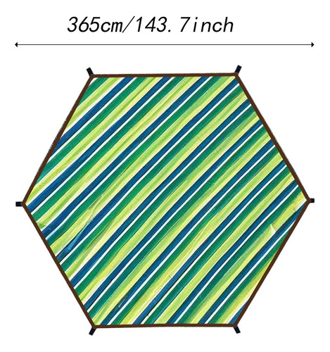 Cubierta De Sombra Para Trampolín, 12 Pies Para 6 Polos
