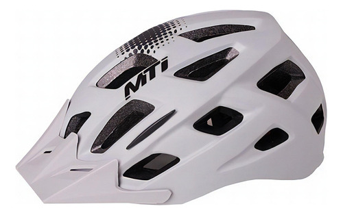 Casco Bicicleta Mtb Enduro Mti Street 3 + Luz Trasera M Color Gris Talle T.U