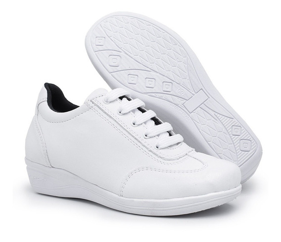 tenis branco ortopedico feminino