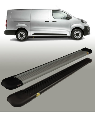Imagem 1 de 4 de Estribo Aluminio Preto Citroen Jumpy 2019 Lado Passageiro