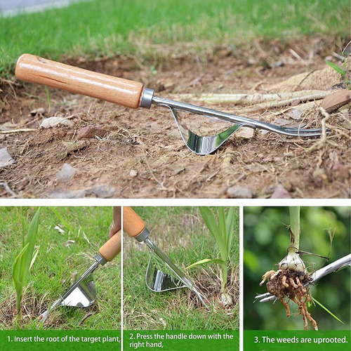 2 Piezas Herramienta Eliminación De Malas Hierbas De Jardín