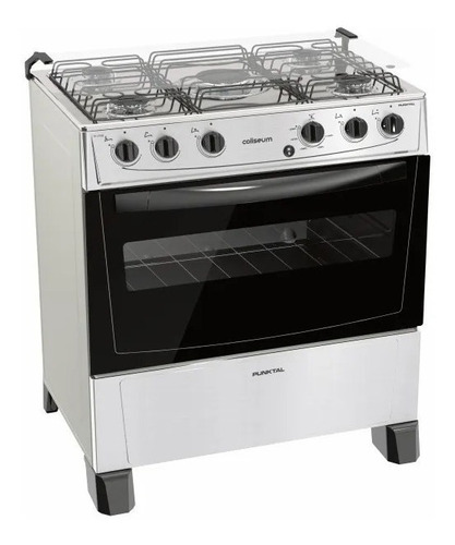 Cocina Punktal Coliseum Pk-299c A Gas 5 Hornallas Tienda Max