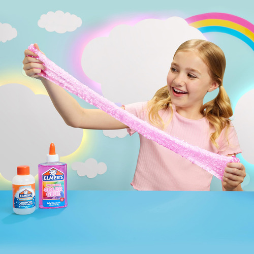 Kit Slime Elmer's Neon Sky Con Pegamento Transparente Y Acti