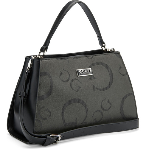 Bolsa Guess Factory Cc961806-coa Acabado de los herrajes Níquel Color Negro Correa de hombro Negro Diseño de la tela Lisa
