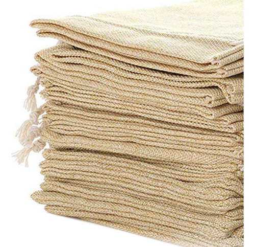 W325 Bolsas De Arpillera De Lino Natural De 5.9 X 8 Pulgadas