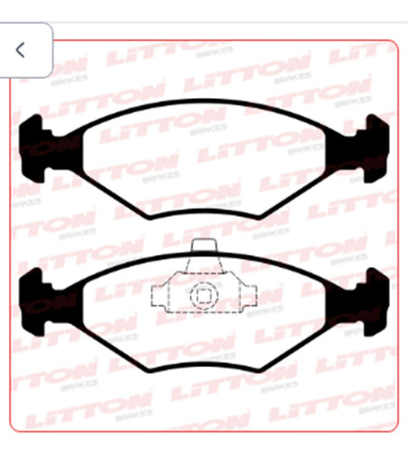 Juego Pastillas Freno Fiat Fiorino Palio 1.6 Litton