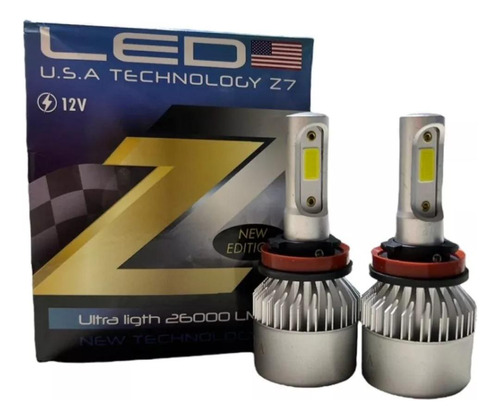 Kit Cree Led Z7 H11 12 V Alta Y Baja Usa  12v