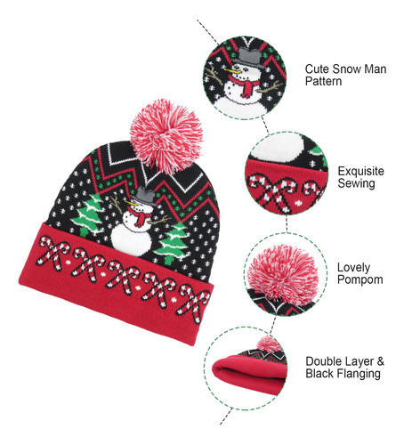 Gorro De Punto De Navidad De Diseño Adorable Y Bonito