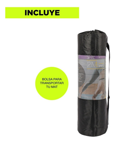 Imagen 2 de 10 de Colchoneta Plegable Yoga Mat 10mm Pilates Caucho Nbr + Bolso