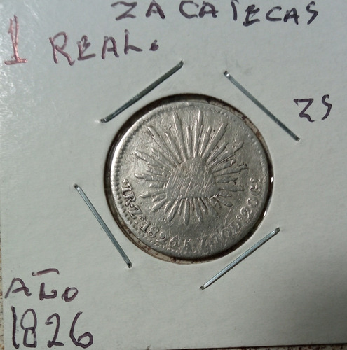 Moneda De 1 Real 1826 Plata En Buen Estado. 