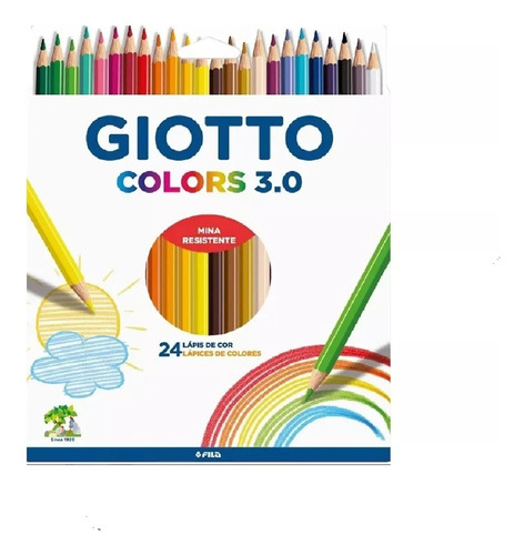 Lapices De Colores Giotto Colors 3.0 X 24 Colores