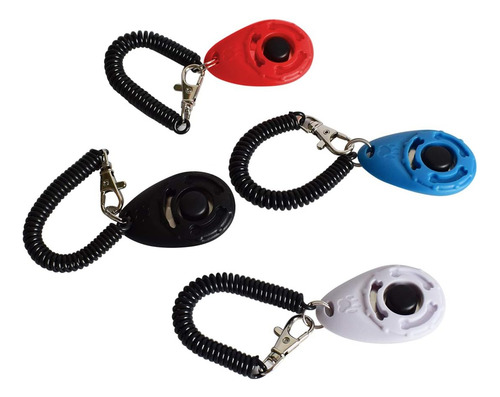 Paquete De 4 Clicker De Entrenamiento Para Perros Con Correa
