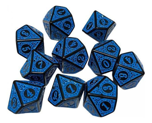 6 Juego De Dados Poliédricos De 2-6 Paquetes De 6 Piezas