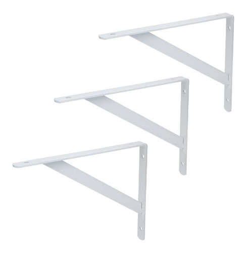 Kit 3 Mão Francesa Cantoneira Prateleira Reforçada 40cm