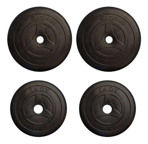 4 Discos Para Mancuernas O Barras 2 De 10l Y 2 De 5 Libras
