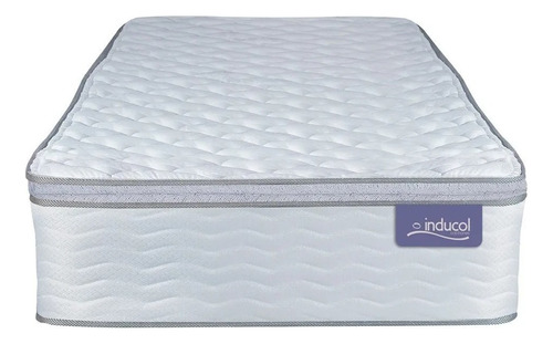 Inducol April colchon 1 Plaza 1/2 resortes 90cmx190cmx24cm con pillow