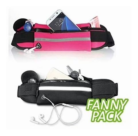 Imagen 10 de 10 de Cangurera Deportiva Impermeable,ideal Para Celular/audífonos