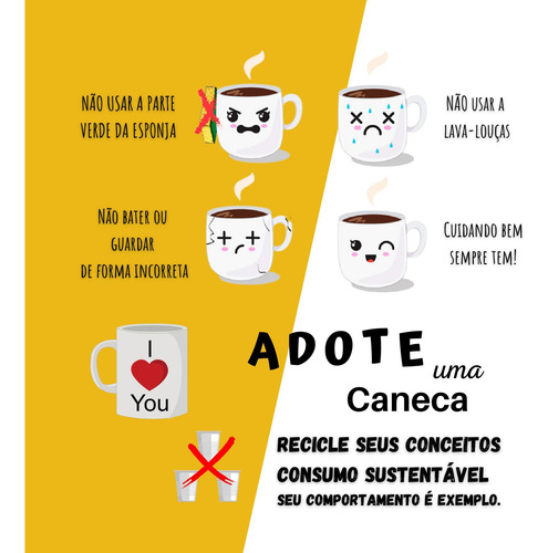 Caneca Cerâmica Café Bonitinho Presente Fofo 3121