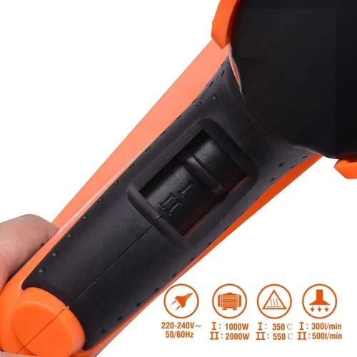 Pistola De Calor 2000w Temperatura Variable 2 Veloci Harden
