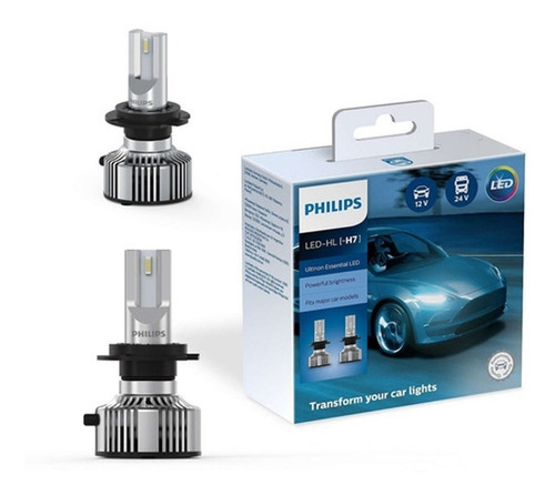 Lampara H7 Philips Cree Led Ultinon Essential 6500k X 2