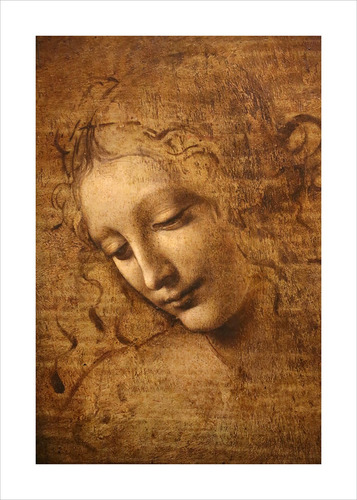 Lamina Fine Art La Despeinada Leonardo Da Vinci 15x21 M Y C